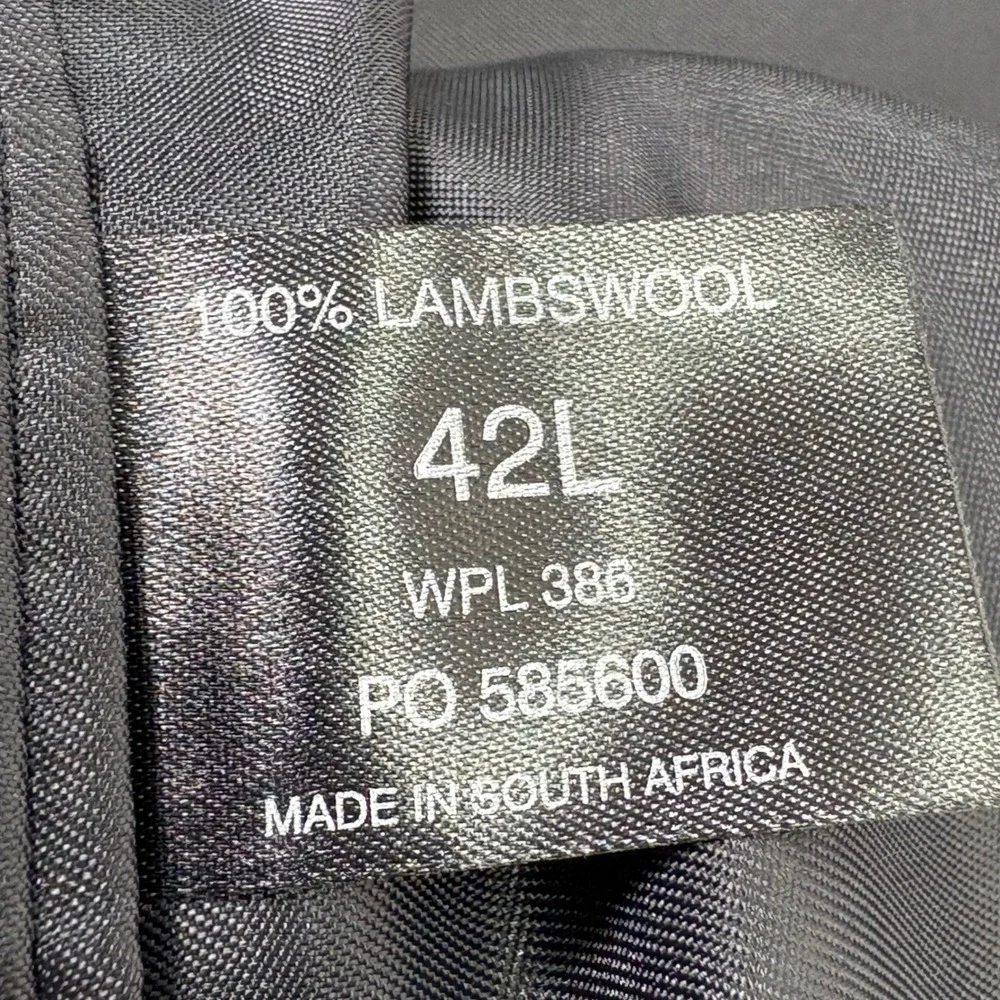 Haggar Collections 42L 100% Lambswool‎ Blazer Glen Plaid Mens Sport Coat Jacket